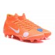 Nike & Off White Mercurial Superfly 6 FG Football Boots - Orange