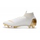 Nike Mercurial Superfly VI Elite FG Soccer Shoes - White Gold