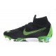 Nike Mercurial Superfly 6 Elite FG Football Cleat - Black Green