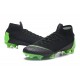 Nike Mercurial Superfly 6 Elite FG Football Cleat - Black Green