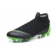 Nike Mercurial Superfly 6 Elite FG Football Cleat - Black Green