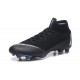 Nike Mercurial Superfly 6 Elite FG Football Cleat - Black White