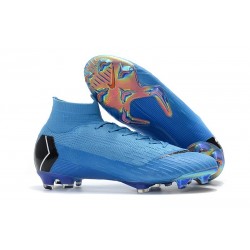 Nike Mercurial Superfly 6 Elite FG Football Cleat - Blue Black