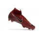 Nike Mercurial Superfly 6 Elite FG Football Cleat - Crimson Black