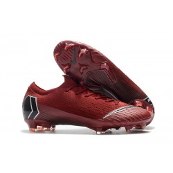 Nike Mercurial Vapor XII Elite FG New Soccer Boots - Red Black