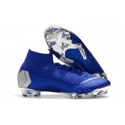 Nike Mercurial Superfly VI Elite ACC FG Boots - Blue Silver