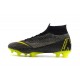Nike Mercurial Superfly VI Elite ACC FG Boots - Dark Gray Yellow