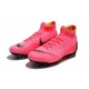 Nike Mercurial Superfly 6 Elite DF FG Soccer Cleats - Pink Black