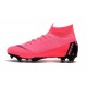 Nike Mercurial Superfly 6 Elite DF FG Soccer Cleats - Pink Black