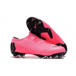 Mens Nike Mercurial Vapor 12 Elite FG Cleats - Pink Black