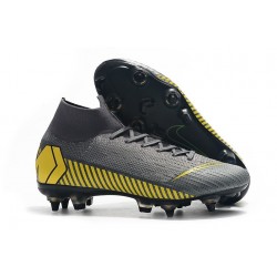 Nike Mercurial Superfly 6 Elite Anti-Clog SG Grey Yellow