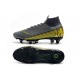 Nike Mercurial Superfly 6 Elite Anti-Clog SG Grey Yellow