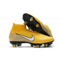 Neymar Nike Mercurial Superfly 6 Elite Anti-Clog SG Yellow