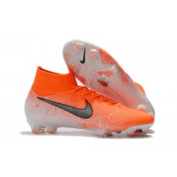 Nike Mercurial Superfly 6 Elite DF FG Soccer Cleats - Hyper Crimson Black White