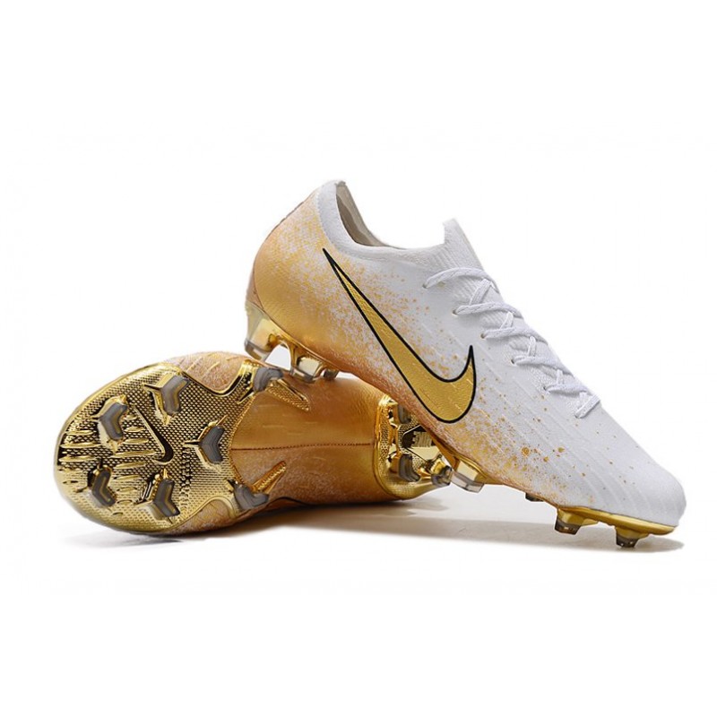 nike mercurial white and gold
