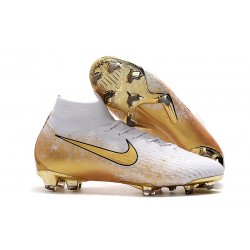 Nike Mercurial Superfly VI 360 Elite FG 2019 Boots White Gold