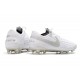 Nike Tiempo Legend VIII FG K-Leather Cleats - White Silver Grey
