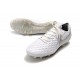 Nike Tiempo Legend VIII FG K-Leather Cleats - White Silver Grey