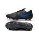 Nike Tiempo Legend VIII FG K-Leather Cleats - Black Blue