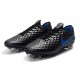 Nike Tiempo Legend VIII FG K-Leather Cleats - Black Blue