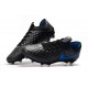 Nike Tiempo Legend VIII FG K-Leather Cleats - Black Blue
