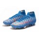 Nike Mercurial Superfly VII Elite FG Soccer Shoes - Blue Red