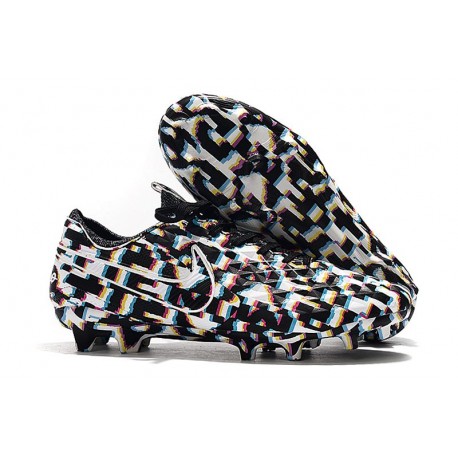 Nike Tiempo Legend VIII FG K-Leather Cleats - Black White