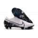 Nike Mercurial Vapor 13 Elite Flyknit FG - White Black