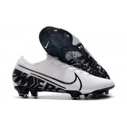 Nike Mercurial Vapor 13 Elite Flyknit FG - White Black