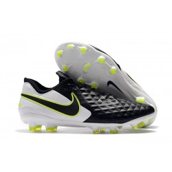 Nike Tiempo Legend VIII FG K-Leather Cleats - Black White Volt