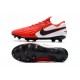 Nike Tiempo Legend VIII FG K-Leather Cleats -Red White Black