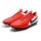 Nike Tiempo Legend VIII FG K-Leather Cleats -Red White Black