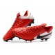 Nike Tiempo Legend VIII FG K-Leather Cleats -Red White Black