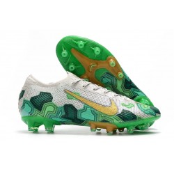Nike Mercurial Vapor 13 Elite AG-PRO x Mbappé Vast Grey Gold Electro Green