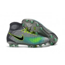 Nike Magista Obra II FG Soccer Cleat Grey Blue Black