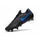 Nike Tiempo Legend 8 Elite SG-Pro AC Leather Shoes Black Blue