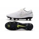 Nike Tiempo Legend 8 Elite SG-Pro AC Leather Shoes White Platinum Grey
