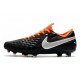 Nike Tiempo Legend VIII FG K-Leather Cleats - Black White Orange