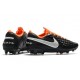 Nike Tiempo Legend VIII FG K-Leather Cleats - Black White Orange