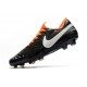 Nike Tiempo Legend VIII FG K-Leather Cleats - Black White Orange