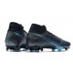 Nike Mercurial Superfly VII Elite DF FG Wavelength - Black Laser Blue