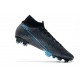 Nike Mercurial Superfly VII Elite DF FG Wavelength - Black Laser Blue