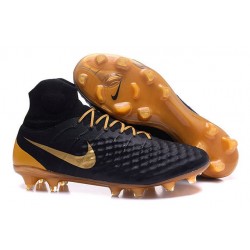 Nike Magista Obra II FG Soccer Cleat Black Golden