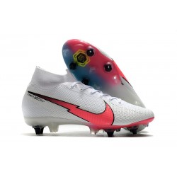 Nike Mercurial Superfly 7 Elite SG-Pro AC White Crimson Blue