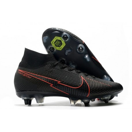 Nike Mercurial Superfly 7 Elite SG-Pro AC Black Red