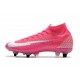 Nike Mercurial Superfly 7 Elite SG-Pro AC X Mbappe Pink Blast White
