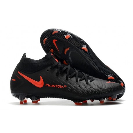 New Nike Phantom GT Elite Dynamic Fit FG Black ChiliRed SmokeGrey
