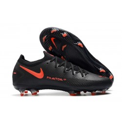 Nike Phantom GT Elite FG News Cleat Black Dark Smoke Grey Chile Red
