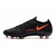 Nike Phantom GT Elite FG News Cleat Black Dark Smoke Grey Chile Red
