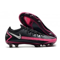 Nike Phantom GT Elite FG News Cleat Black Pink Blast Metallic Silver